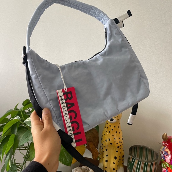 Baggu Sandy Liang Baby Blue Powder Mini Bow Bag - Picture 1 of 3